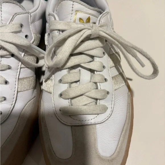 Adidas White and Green Samba Sambae Size 6 Women - Picture 4 of 9